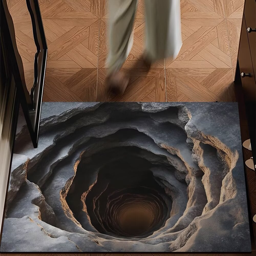 75% OFF Today – 3D Optical Illusion Doormat, Super Absorbent, Dirt-Trapping & Easy-Clean Non-Slip Mat