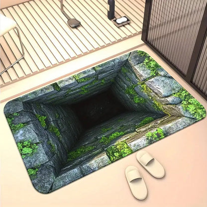 75% OFF Today – 3D Optical Illusion Doormat, Super Absorbent, Dirt-Trapping & Easy-Clean Non-Slip Mat