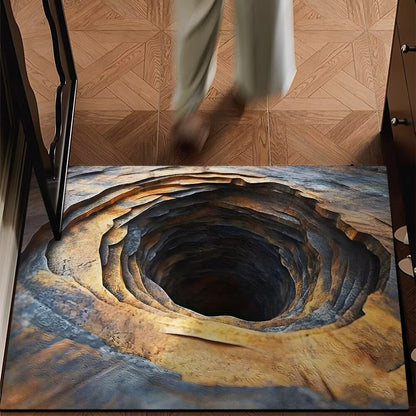 75% OFF Today – 3D Optical Illusion Doormat, Super Absorbent, Dirt-Trapping & Easy-Clean Non-Slip Mat