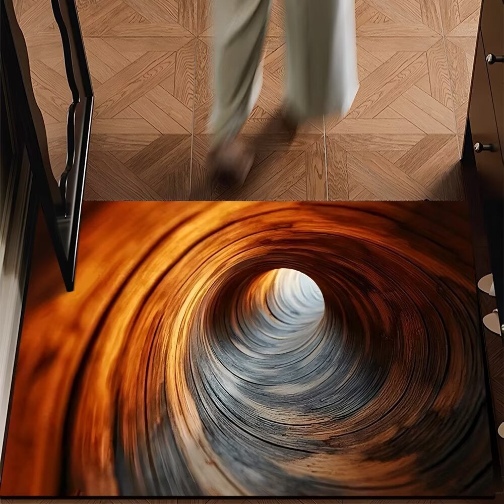 75% OFF Today – 3D Optical Illusion Doormat, Super Absorbent, Dirt-Trapping & Easy-Clean Non-Slip Mat