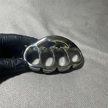 Solid Steel Mirror Knuckle Duster outdoor Broken Window knuckle dusters self defense Self-Defense EDC Tool