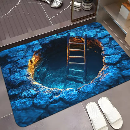 75% OFF Today – 3D Optical Illusion Doormat, Super Absorbent, Dirt-Trapping & Easy-Clean Non-Slip Mat
