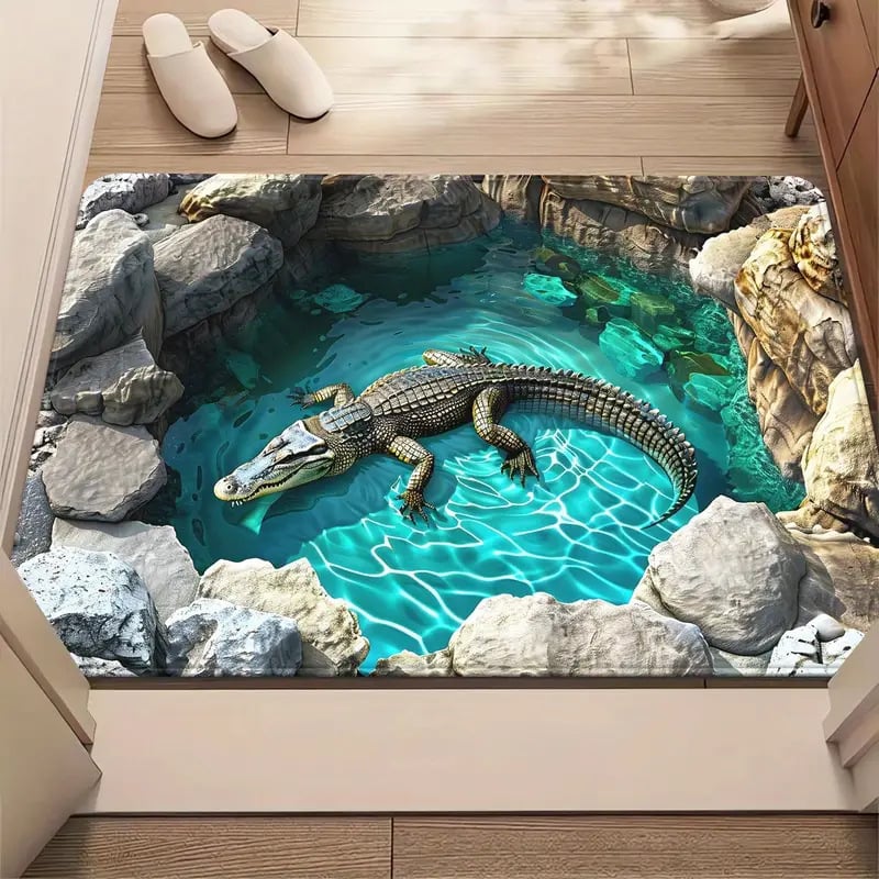 75% OFF Today – 3D Optical Illusion Doormat, Super Absorbent, Dirt-Trapping & Easy-Clean Non-Slip Mat