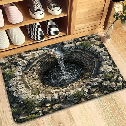 75% OFF Today – 3D Optical Illusion Doormat, Super Absorbent, Dirt-Trapping & Easy-Clean Non-Slip Mat