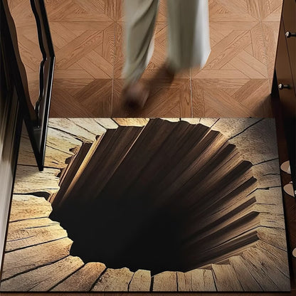 75% OFF Today – 3D Optical Illusion Doormat, Super Absorbent, Dirt-Trapping & Easy-Clean Non-Slip Mat