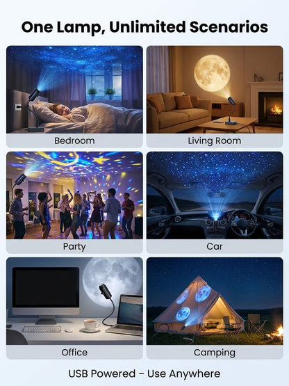 Turn Any Room Into an Immersive Ocean in 1 Second – 15 Scenes, 360° Projection