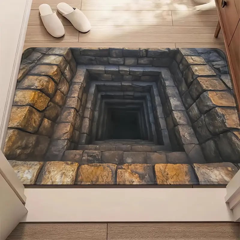 75% OFF Today – 3D Optical Illusion Doormat, Super Absorbent, Dirt-Trapping & Easy-Clean Non-Slip Mat