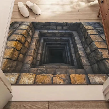 75% OFF Today – 3D Optical Illusion Doormat, Super Absorbent, Dirt-Trapping & Easy-Clean Non-Slip Mat