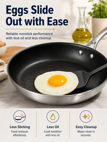 🍳 100% Non Toxic Natural Nonstick Pan | Michelin Chef Recommended | Built to Last 30 Years 🔥 Today Only Limited Release