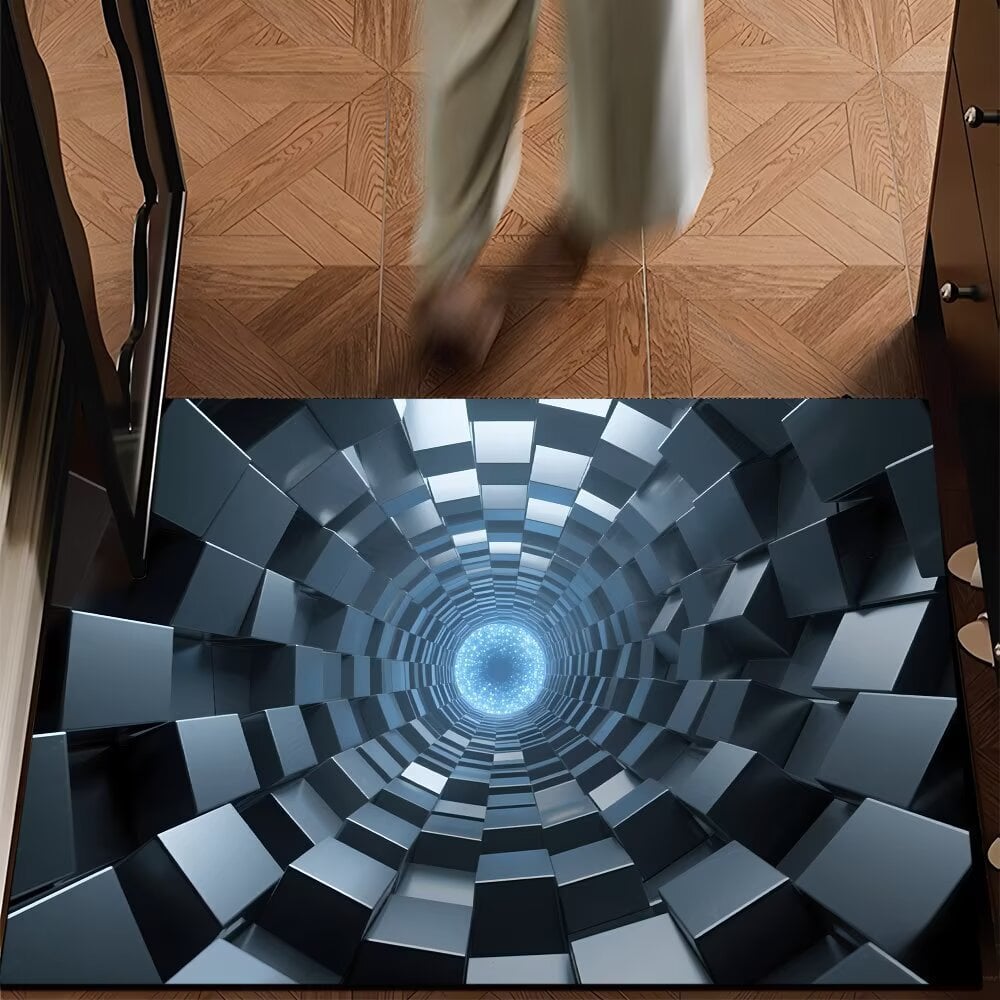 75% OFF Today – 3D Optical Illusion Doormat, Super Absorbent, Dirt-Trapping & Easy-Clean Non-Slip Mat