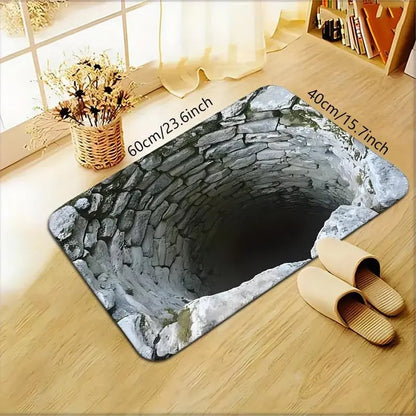 75% OFF Today – 3D Optical Illusion Doormat, Super Absorbent, Dirt-Trapping & Easy-Clean Non-Slip Mat